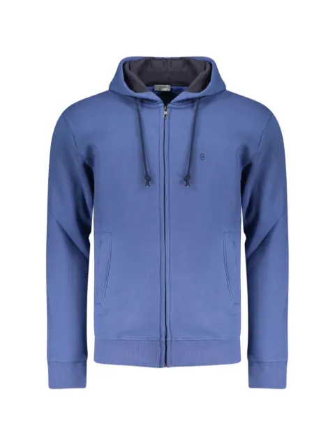 COVERI MOVING zip-up drawstring hoodie