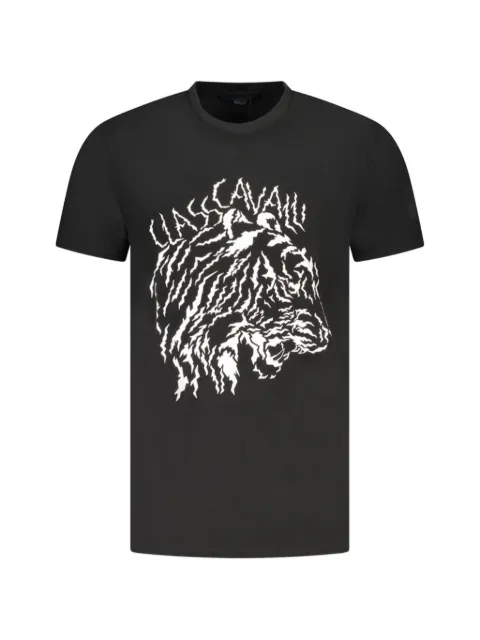 Cavalli Class tiger-print cotton t-shirt