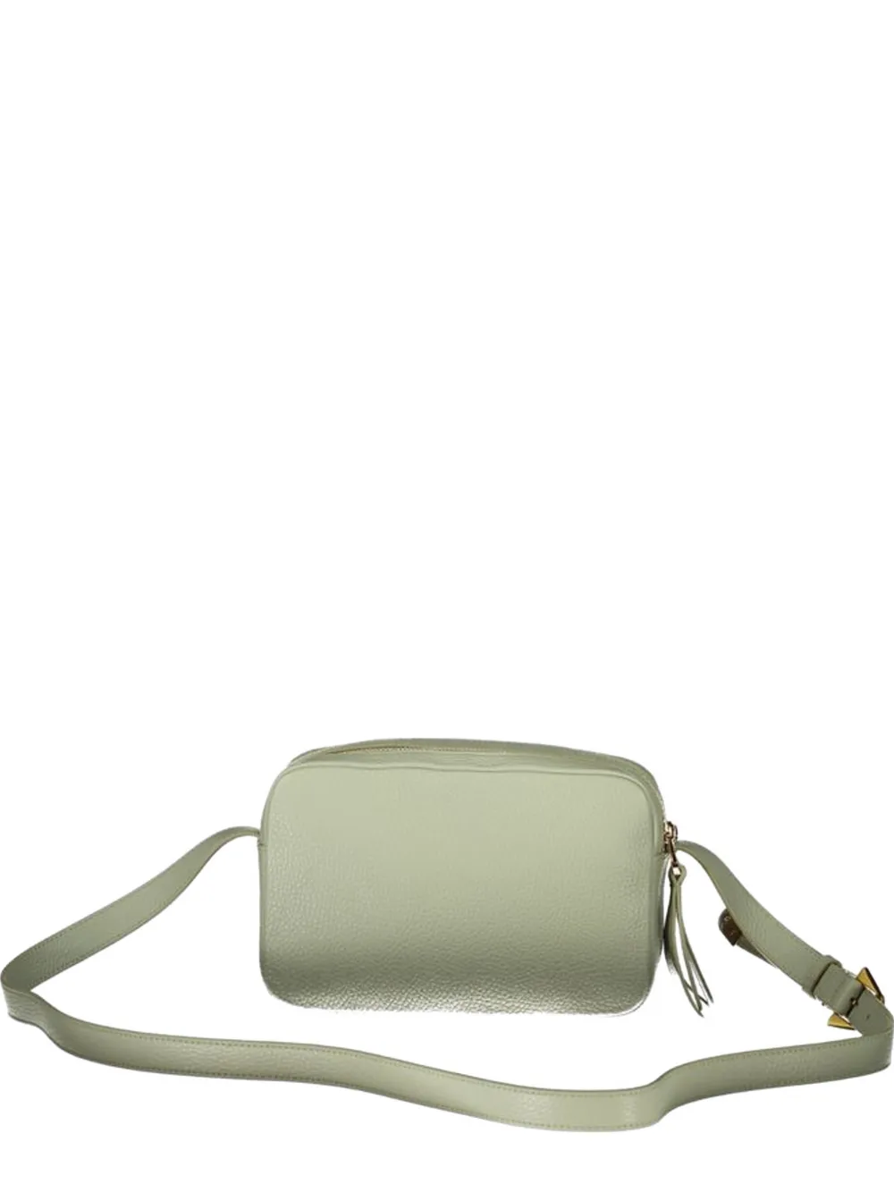 Coccinelle Arlettis grained leather crossbody bag - Verde