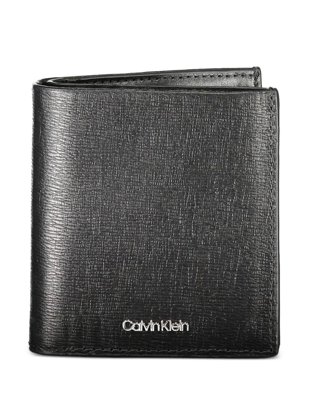 Calvin Klein textured leather wallet - Nero