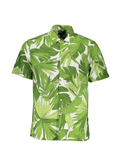 Gant leaf-print cotton shirt