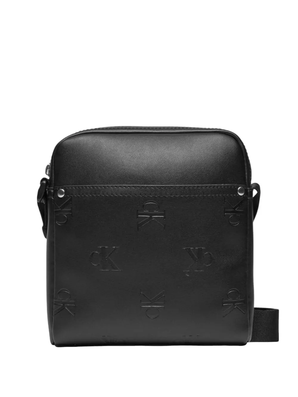 Calvin Klein Jeans debossed logo messenger bag - Nero