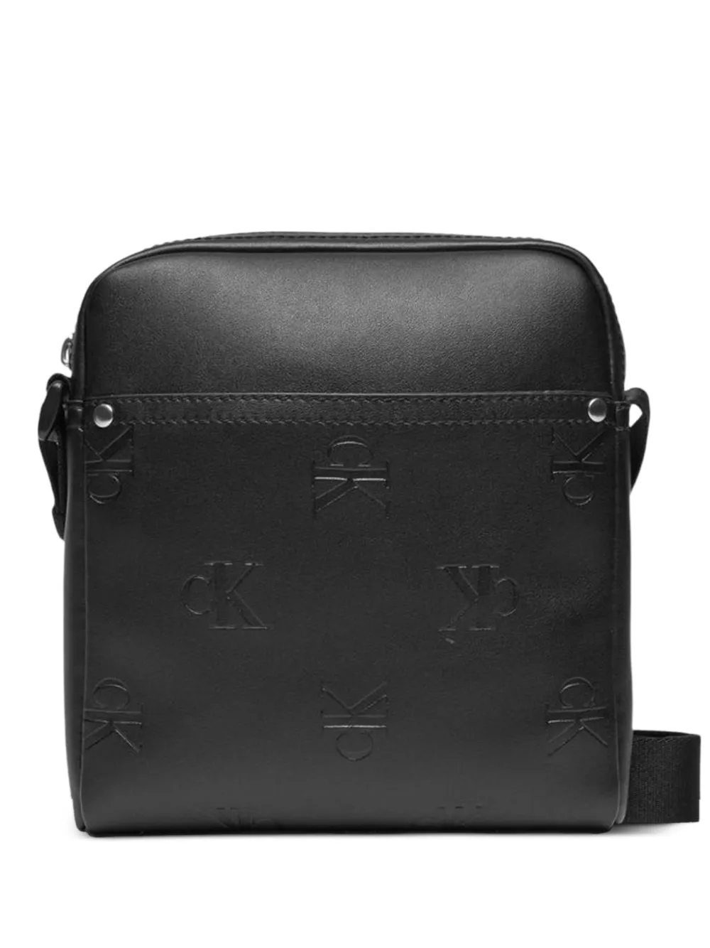 Calvin Klein Jeans debossed logo messenger bag - Nero