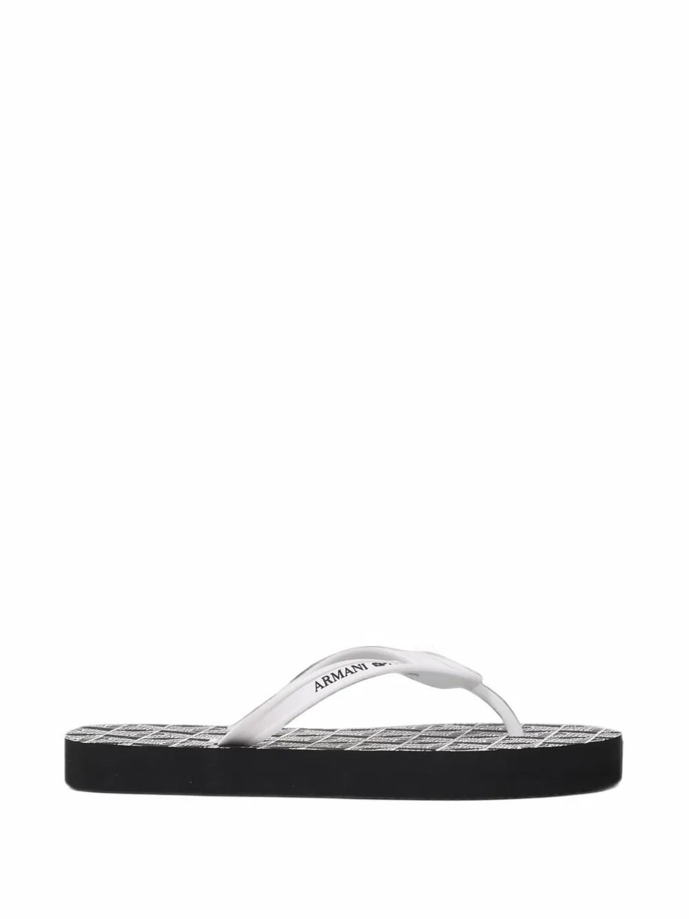 Armani Exchange geometric-print sandals - Bianco