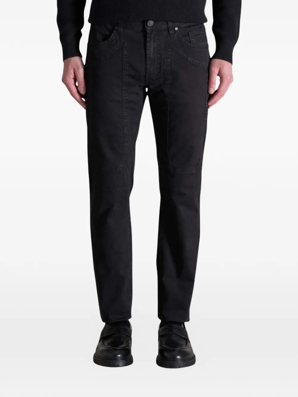 JECKERSON panelled skinny trousers - Nero