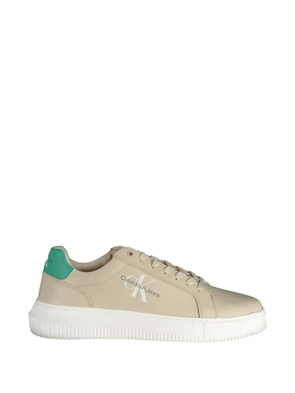 Calvin Klein monogram-logo sneakers - Toni neutri