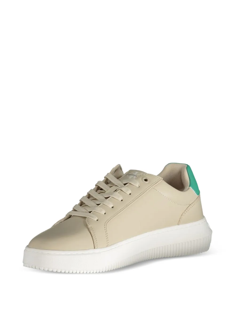 Calvin Klein monogram-logo sneakers Beige
