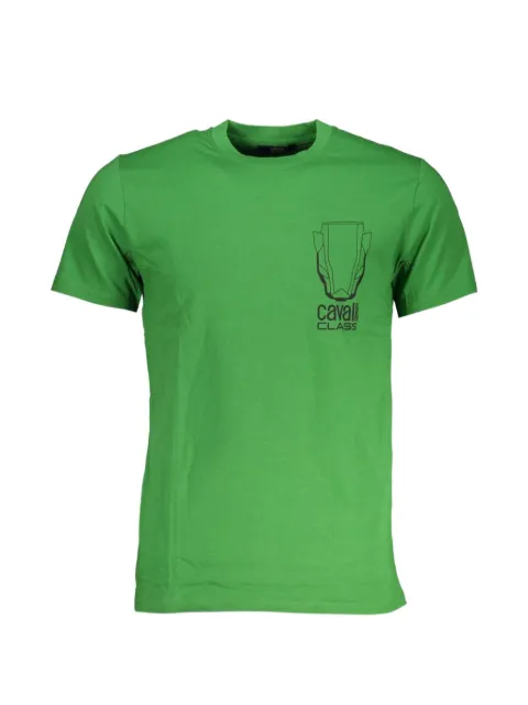 Cavalli Class logo-print cotton T-shirt