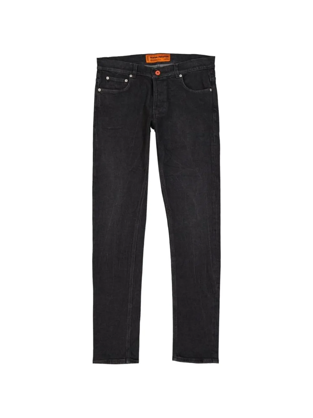 Heron Preston logo-print slim-fit jeans - Nero