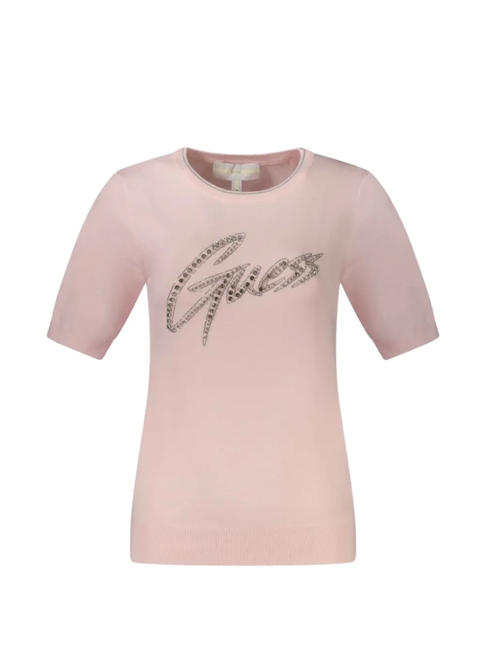 GUESS USA logo-embroidered sweater - Rosa