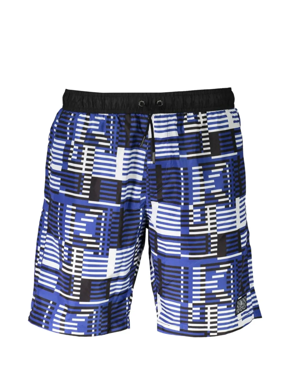 Karl Lagerfeld Costume da bagno con motivo geometrico - Blu