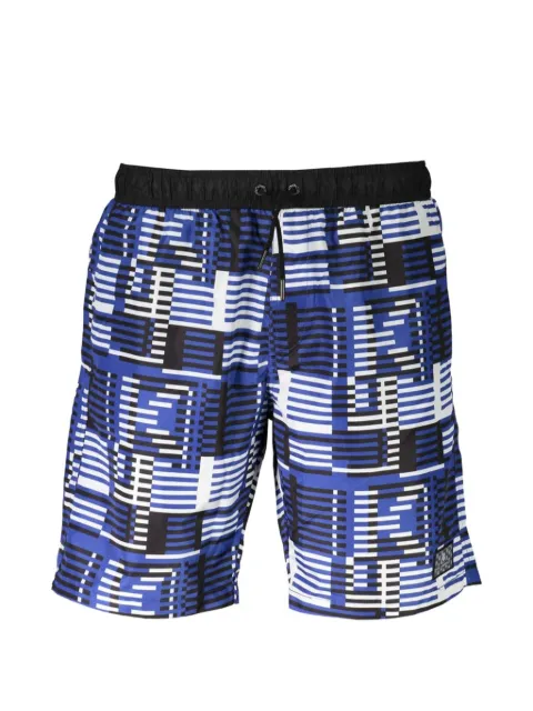 Karl Lagerfeld shorts de playa con motivo geométrico