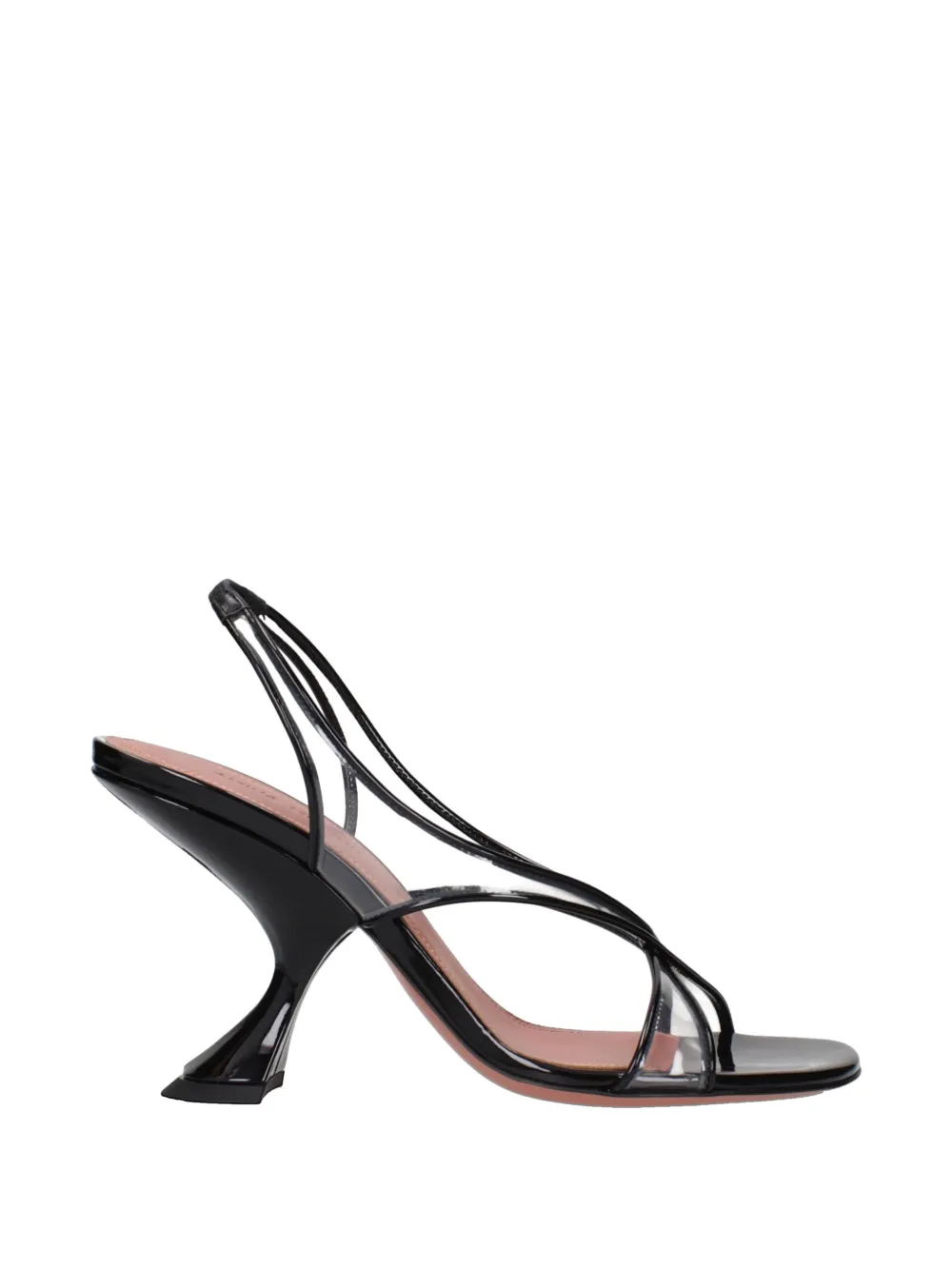 Amina Muaddi Lena flared-heel sandals - Bianco