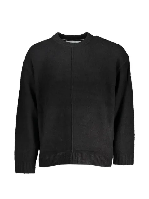 Calvin Klein seam-detail crew-neck cotton sweater