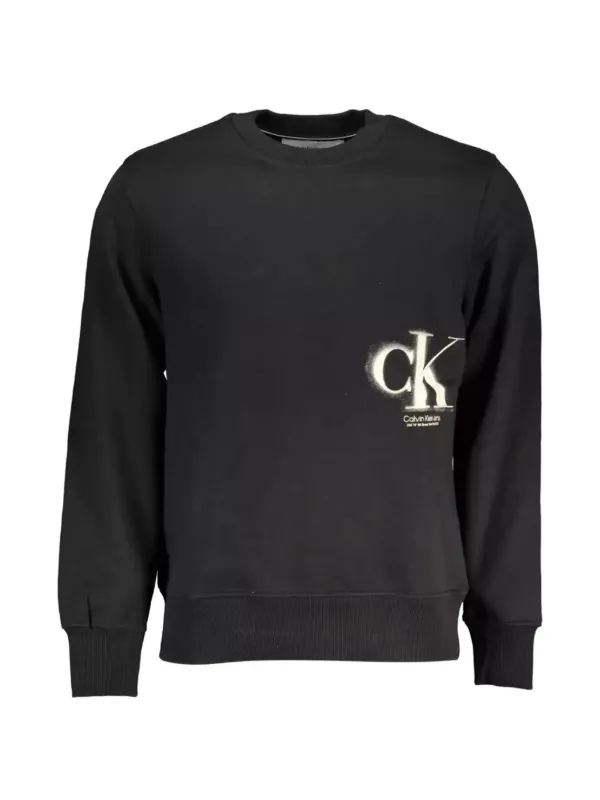 Calvin Klein Spray-paint Logo Sweater in Black