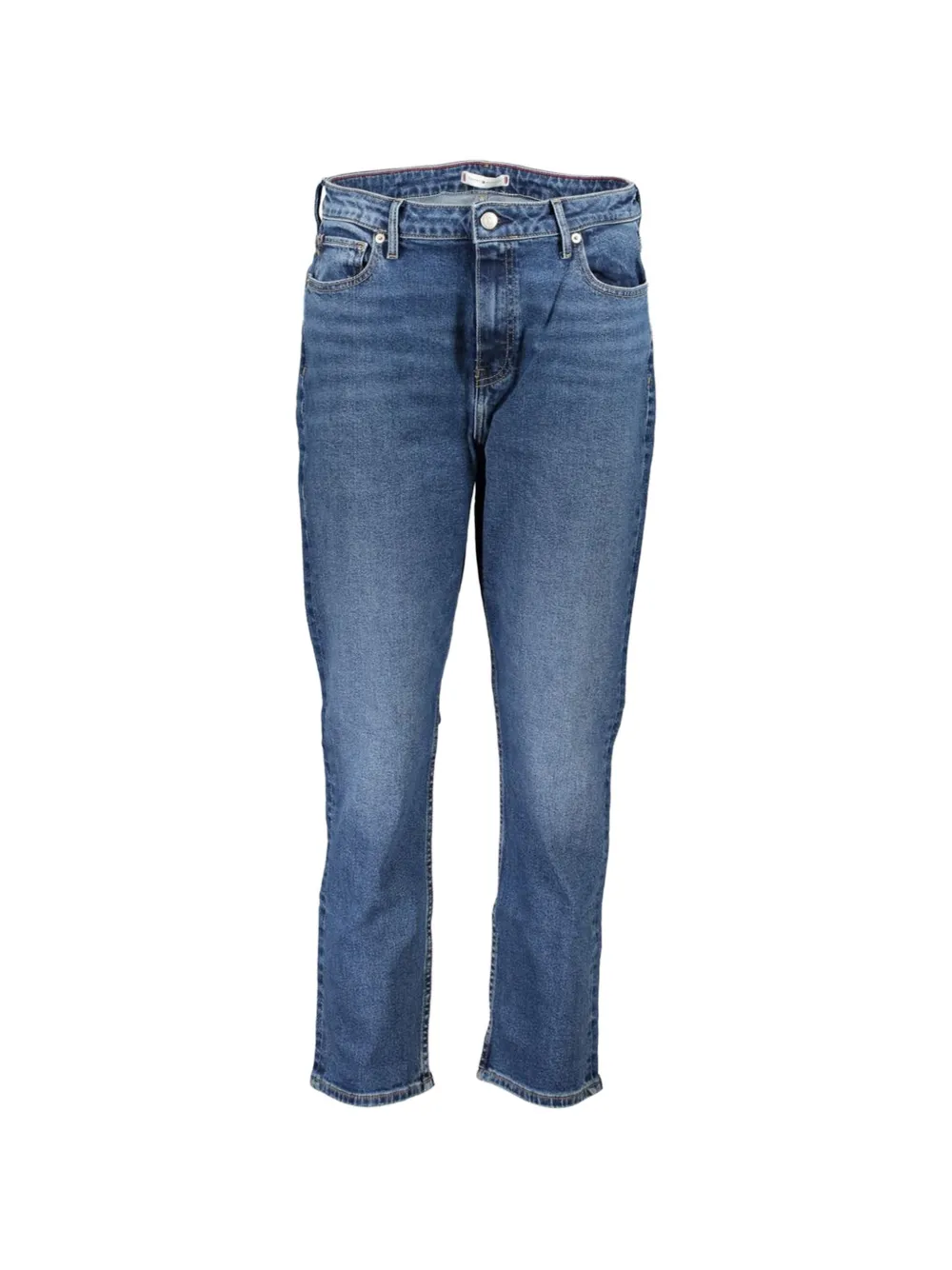 Tommy Hilfiger logo-patch belt-loop jeans - Blu