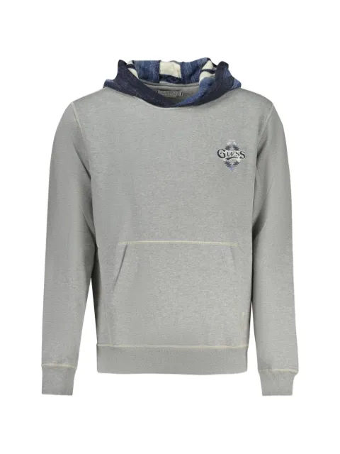 GUESS USA logo-embroidered hoodie
