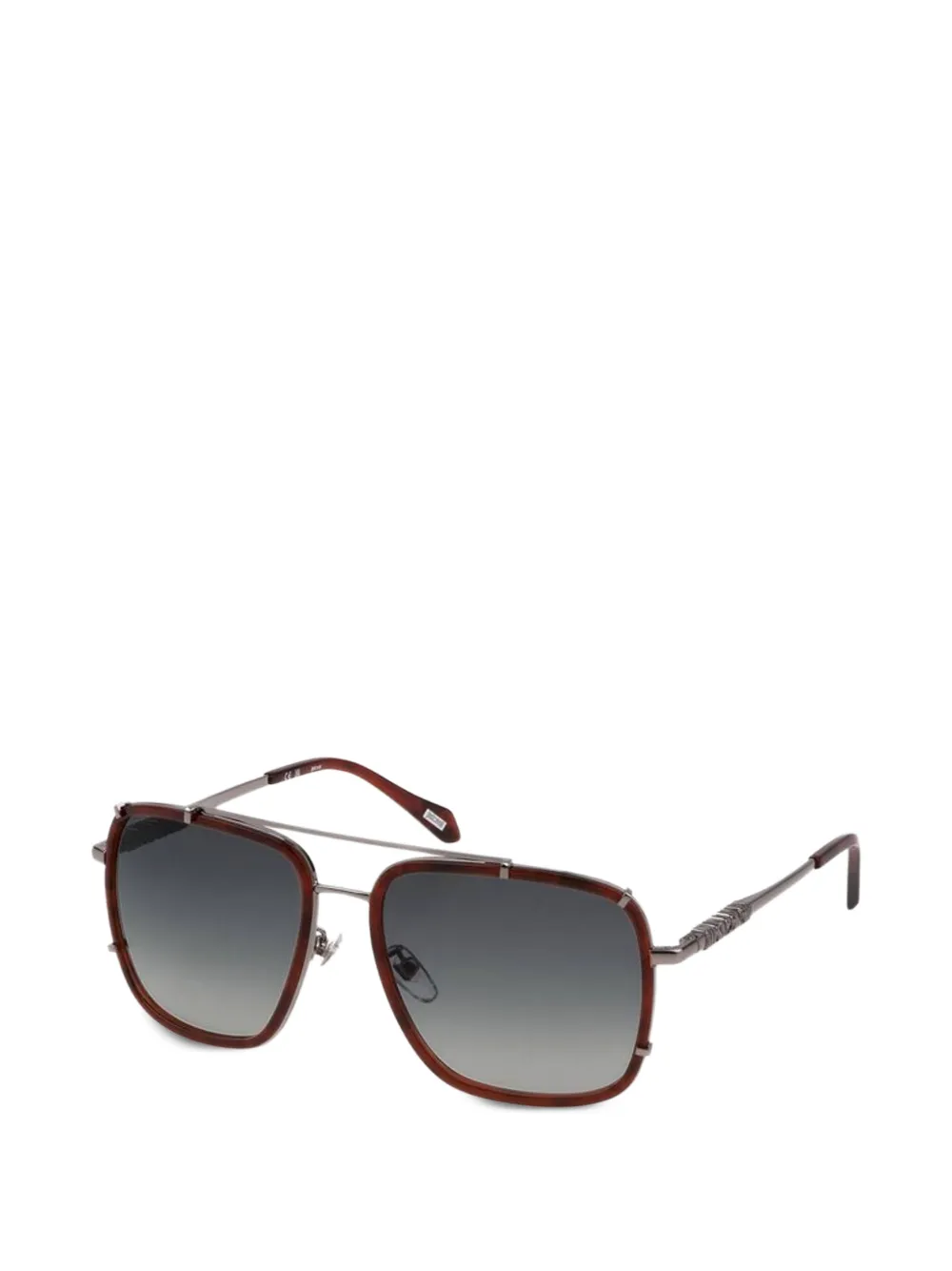 Just Cavalli square-frame double-bridge sunglasses - Braun