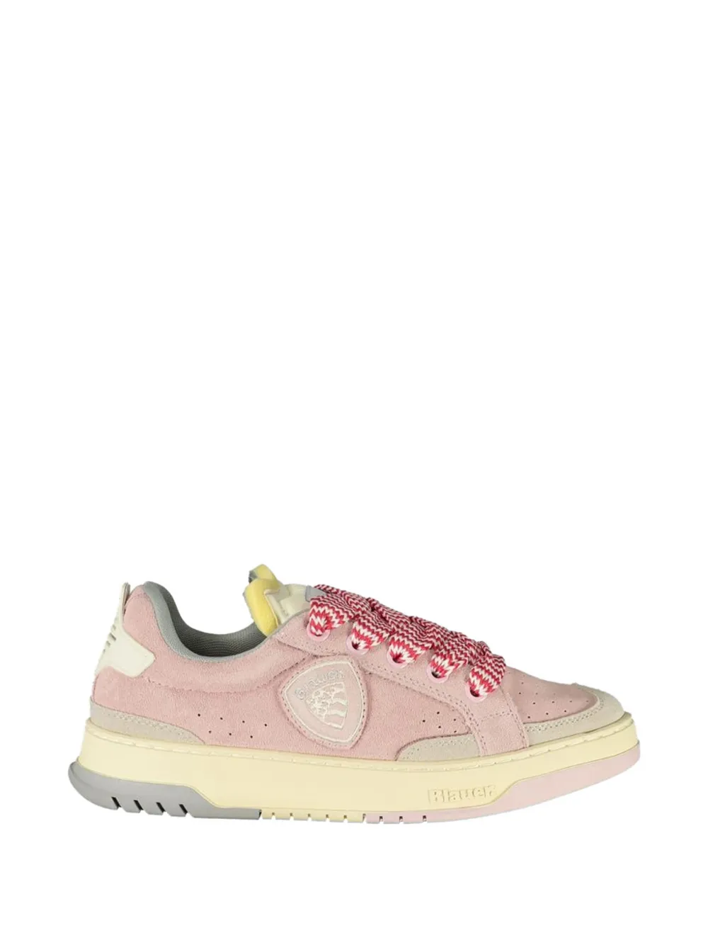 Blauer Suede Lace-up Sneakers In Multi