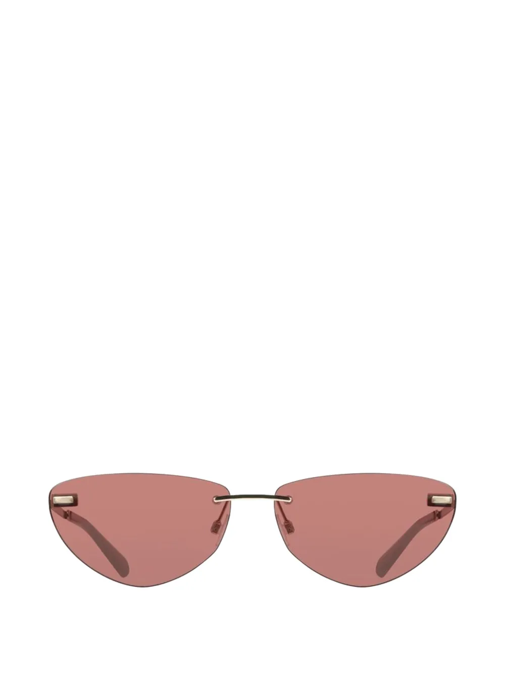 Calvin Klein rimless cat-eye sunglasses - Rosa