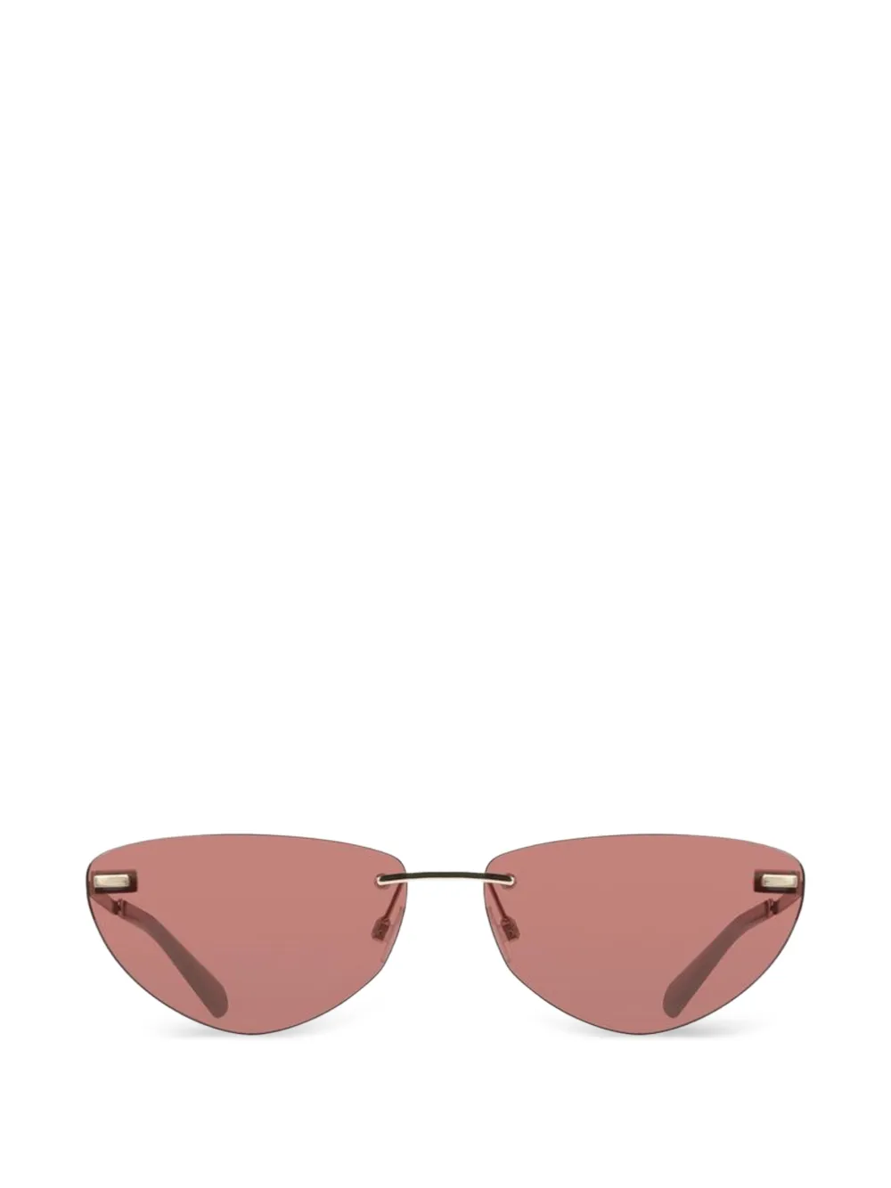 Calvin Klein rimless cat-eye sunglasses - Rosa