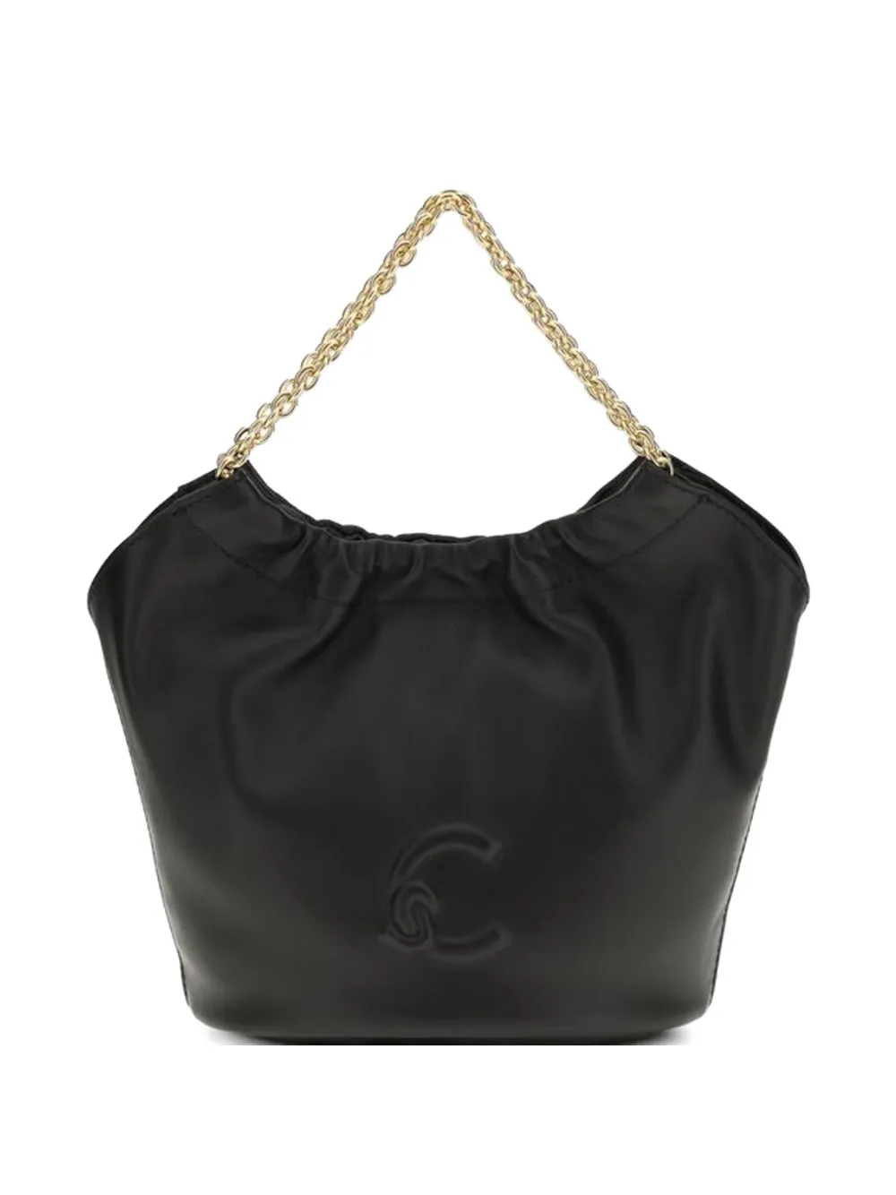 Coccinelle embossed-logo tote bag - Nero