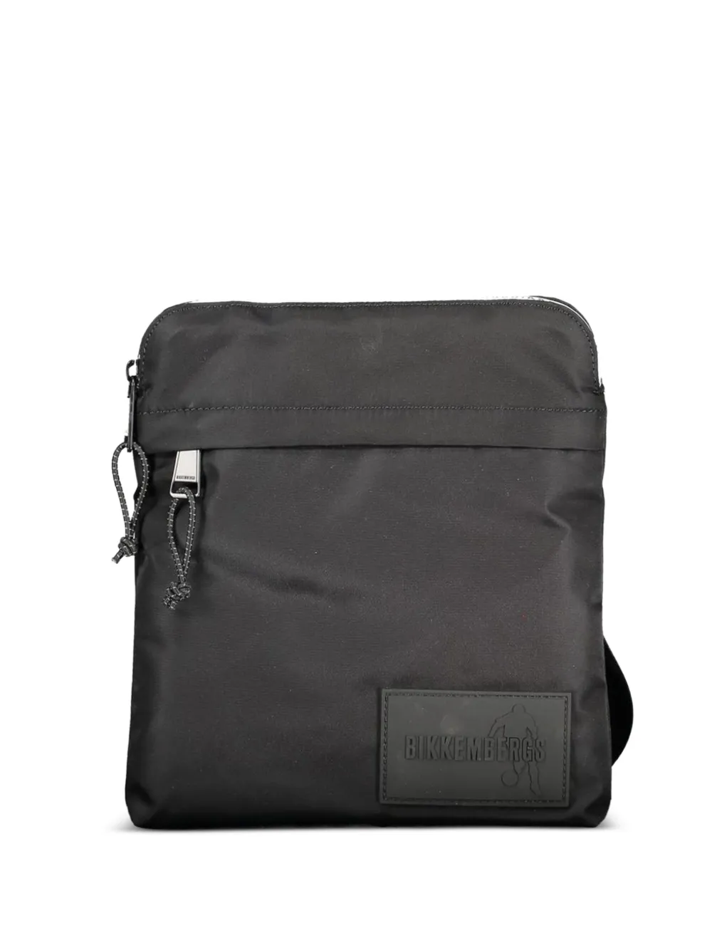 Bikkembergs logo-patch shoulder bag - Nero