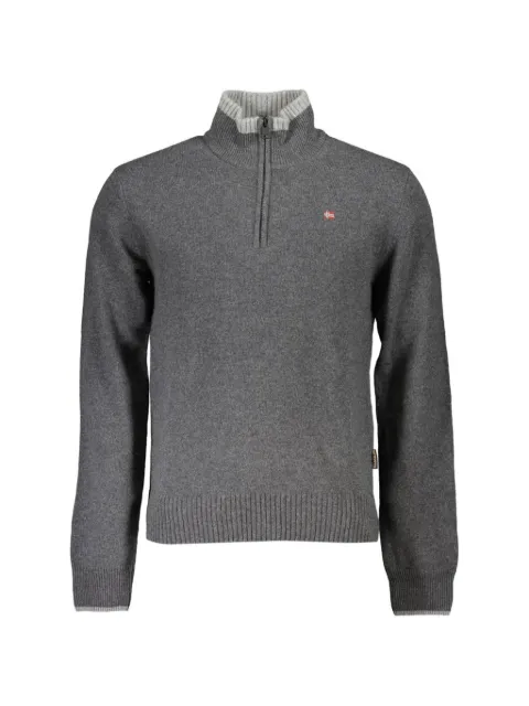 Napapijri quarter-zip mock-neck sweater