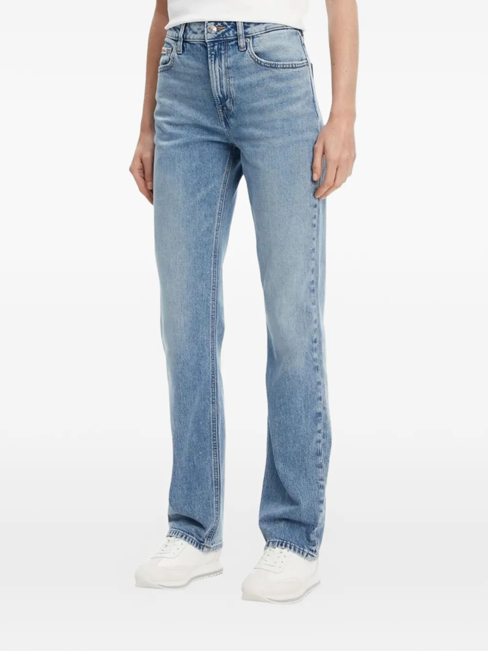 Calvin Klein Jeans logo-patch jeans - Blu