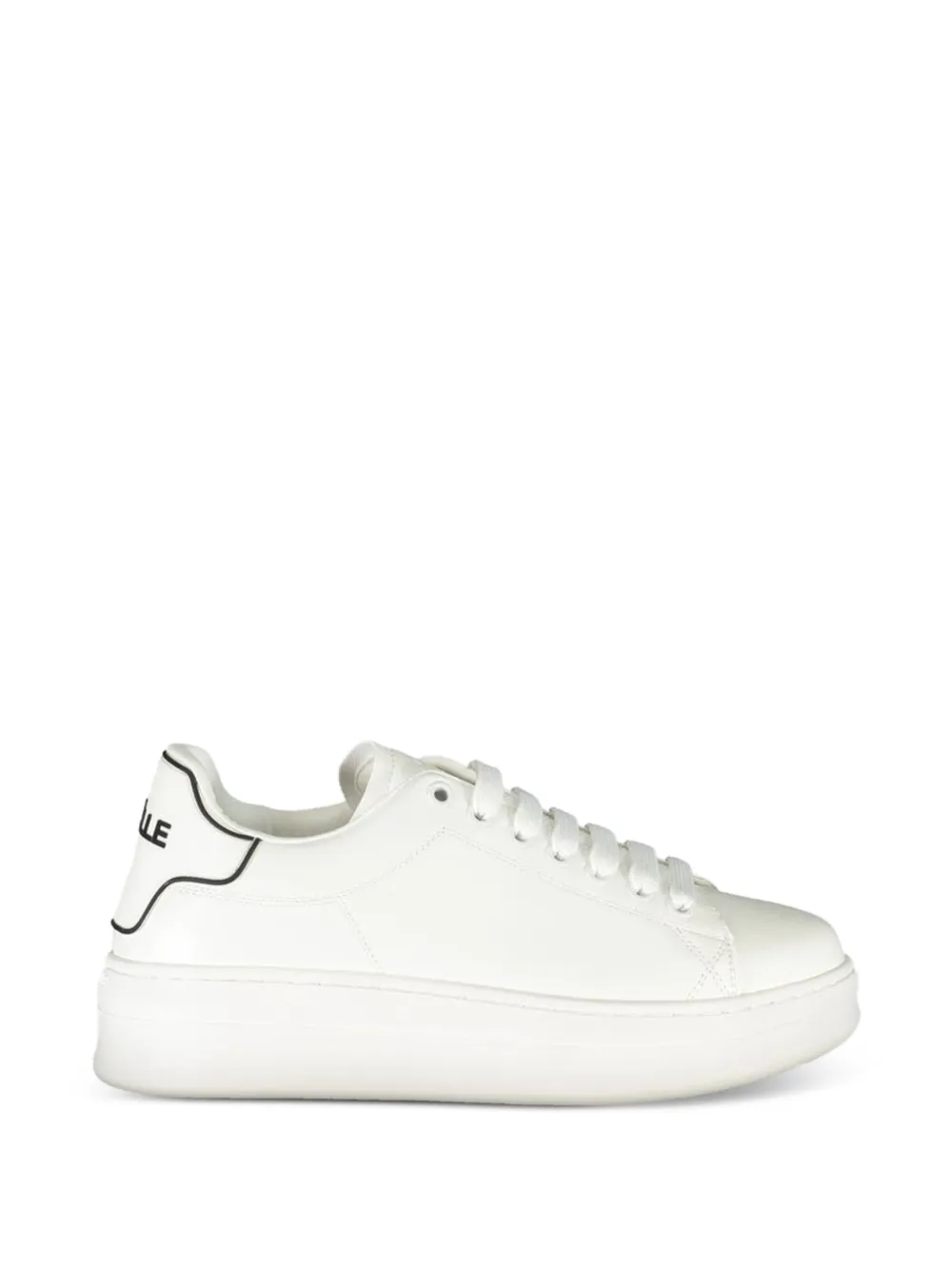 Gaelle platform lace-up sneakers - Bianco