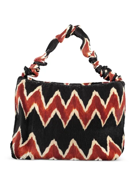 Desigual pleated zigzag-pattern tote bag
