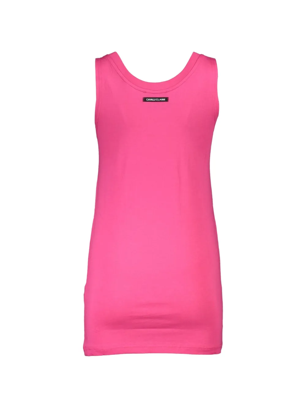 Cavalli Class floral-print leopard-print tank top - Rosa