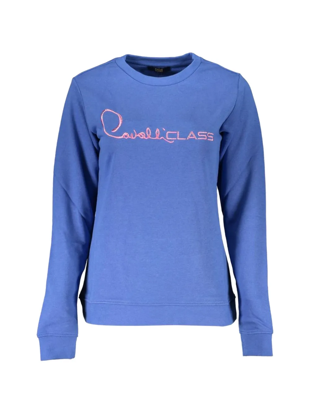 Cavalli Class logo-embroidered sweatshirt - Blu