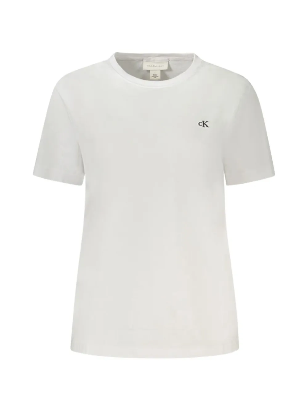Calvin Klein logo-embroidered T-shirt - Weiß