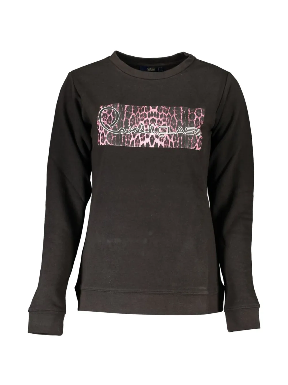 Cavalli Class leopard-print sweatshirt - Schwarz