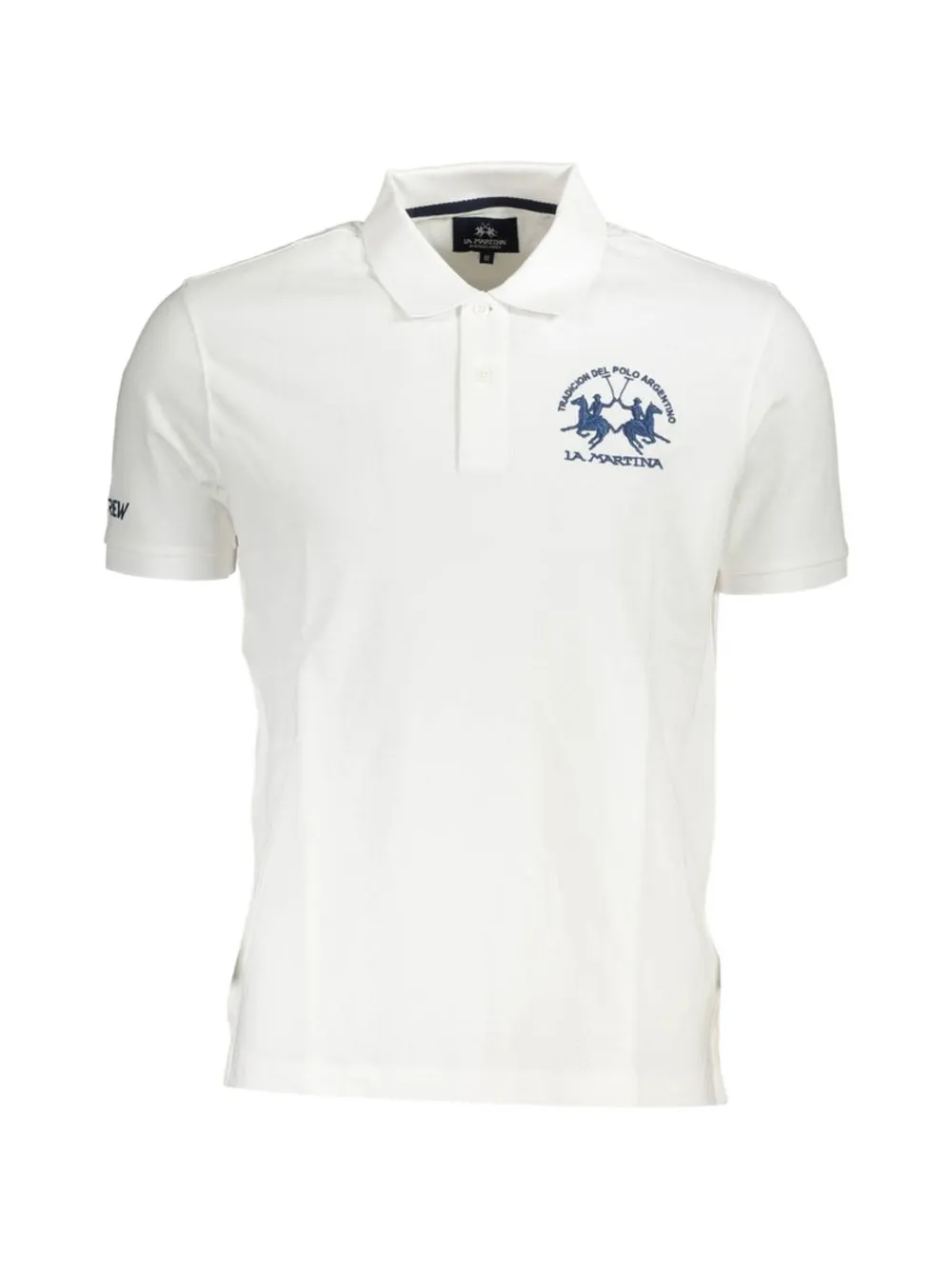 La Martina logo-embroidered polo shirt - Weiß