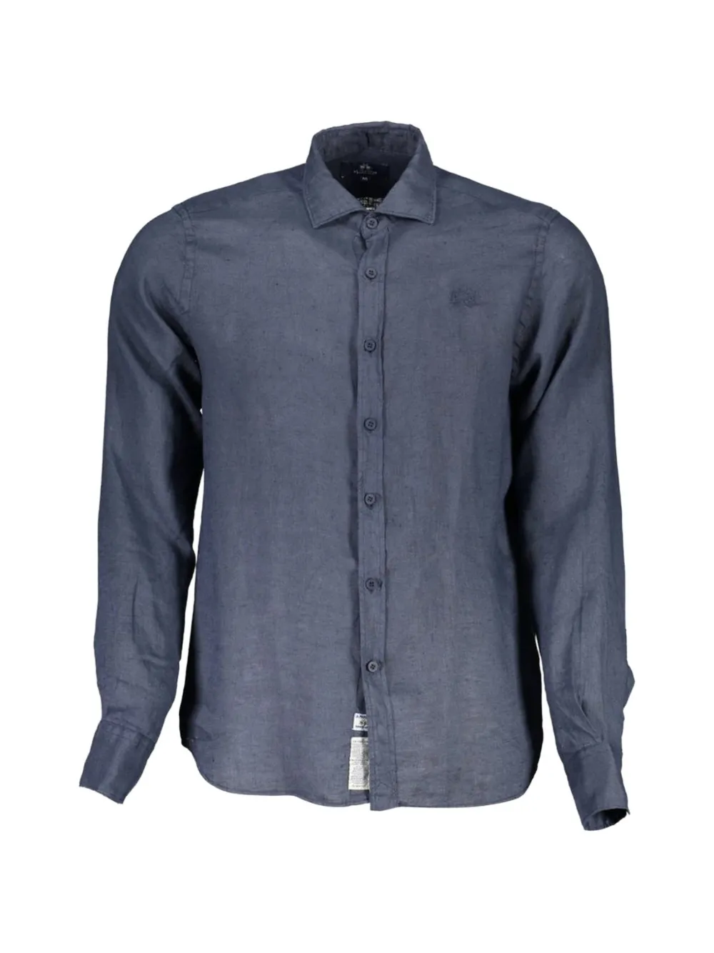 La Martina long-sleeve linen shirt - Blu