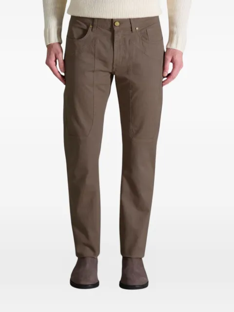 JECKERSON button-up straight-leg trousers