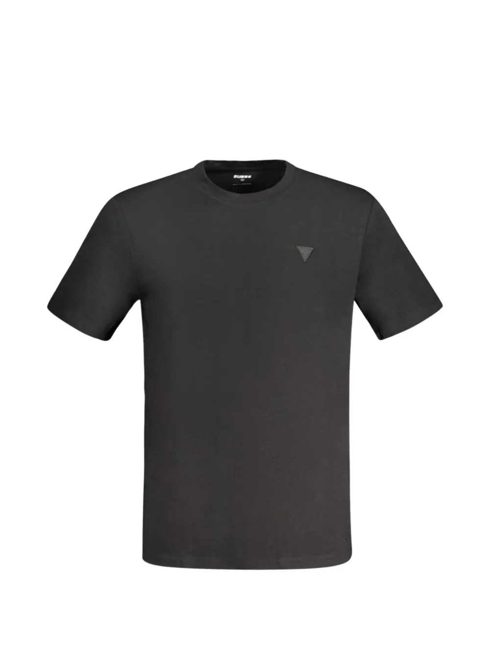 GUESS USA logo-patch cotton T-shirt - Schwarz