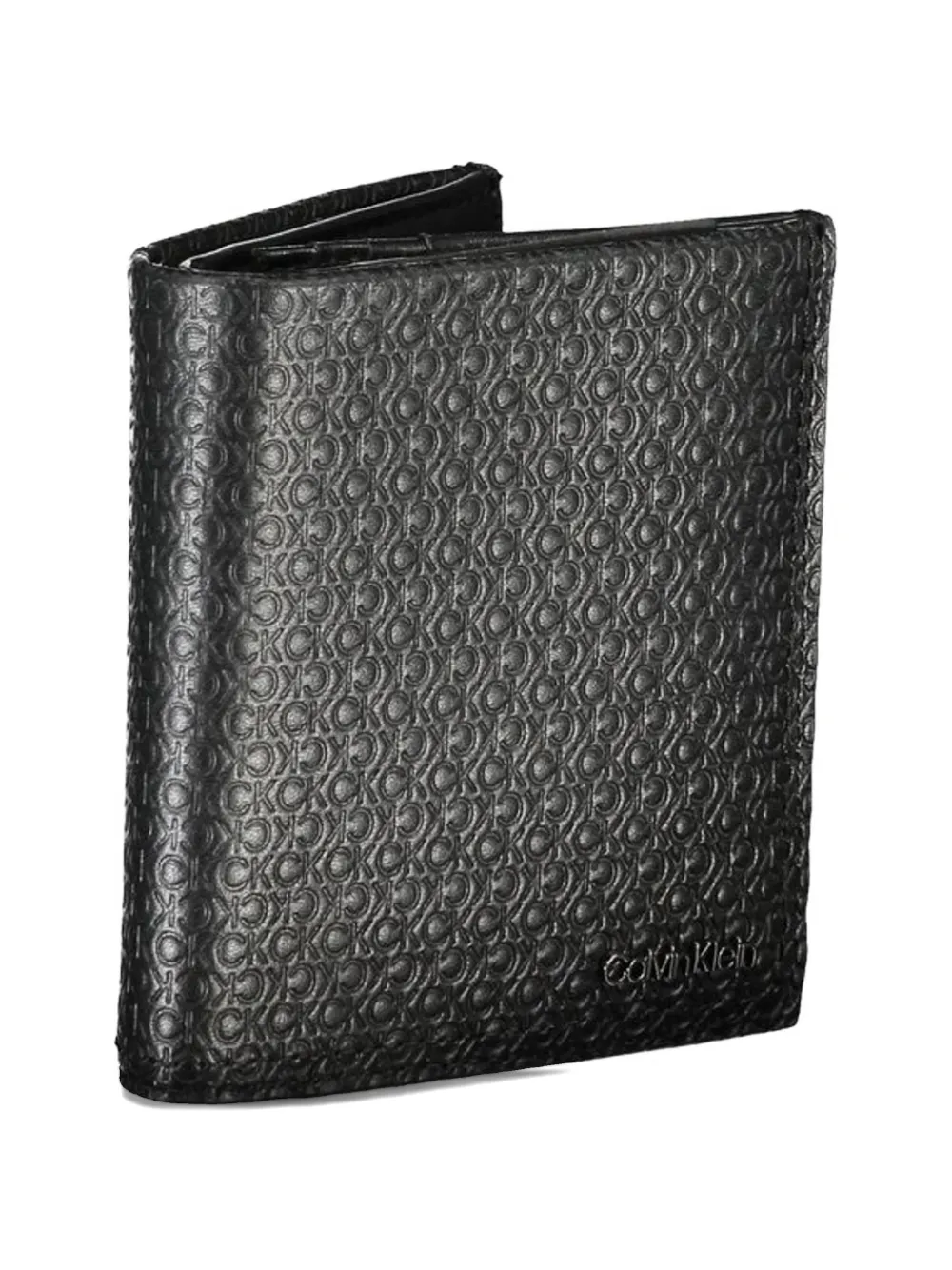 Calvin Klein Portemonnee met monogram-reliëf Zwart