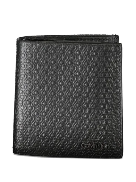 Calvin Klein monogram-embossed leather wallet