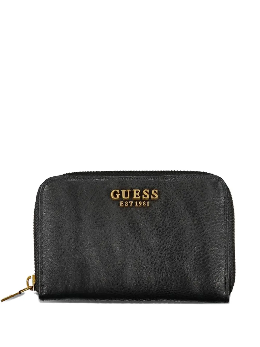 GUESS USA logo-plaque zip-around wallet - Nero