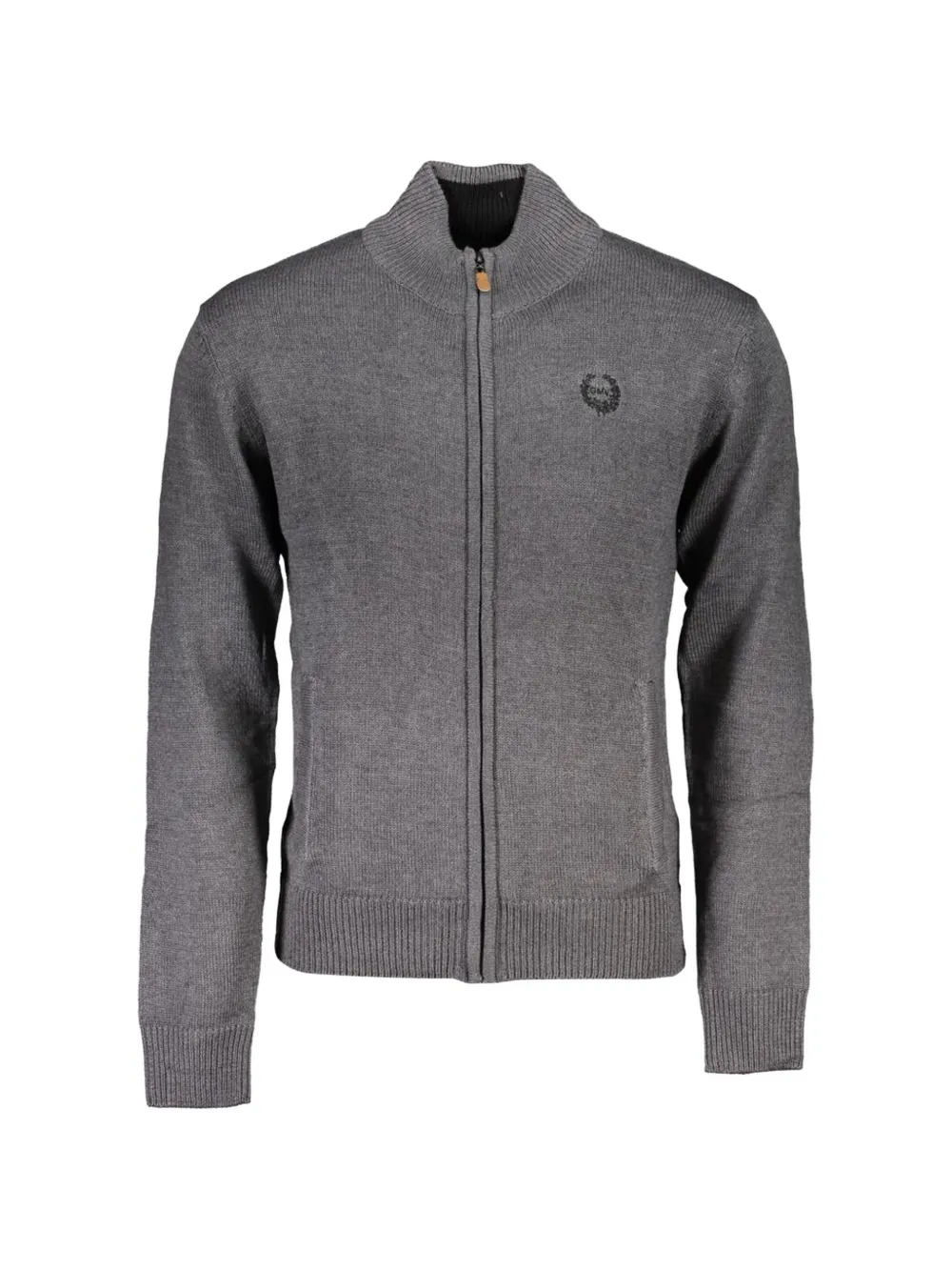 Gian Marco Venturi Vintage elbow-patch zip-up sweater