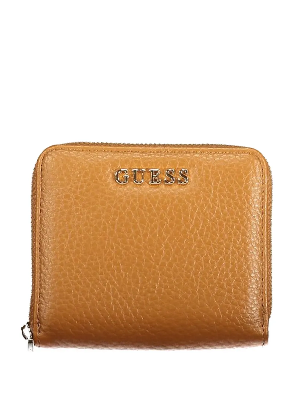 GUESS USA grained logo-lettering wallet - Marrone