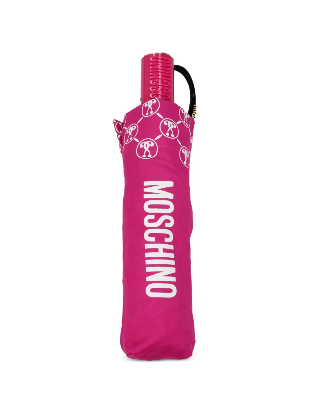 Moschino logo-print umbrella - Rosa