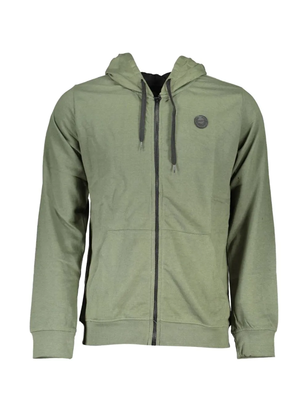Gian Marco Venturi Vintage Zip-up Cotton Hoodie In Green