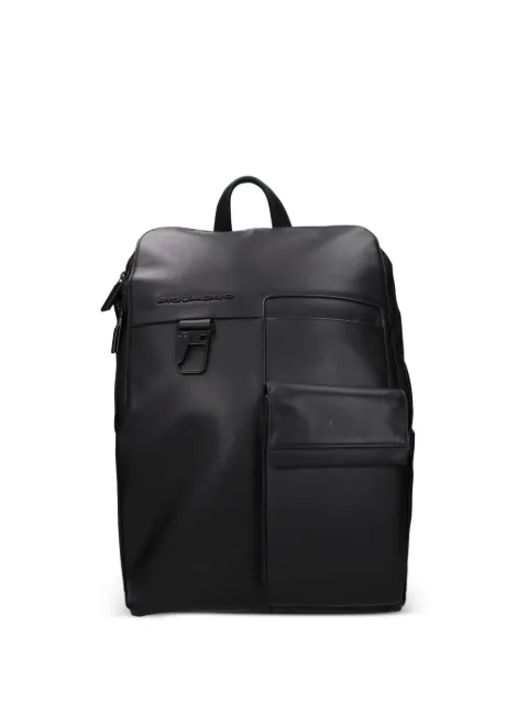 PIQUADRO debossed-logo leather backpack