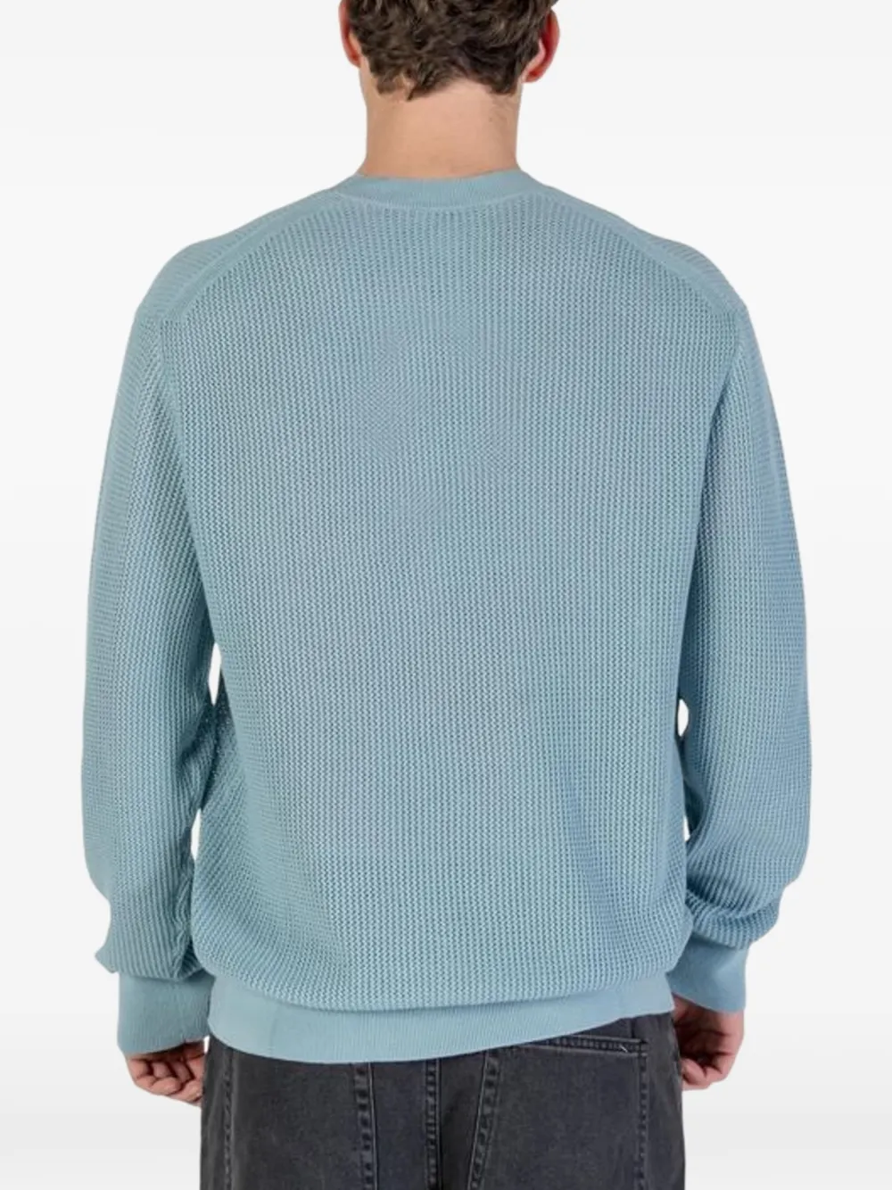 Calvin Klein Jeans Trui met wafelpatroon Blauw