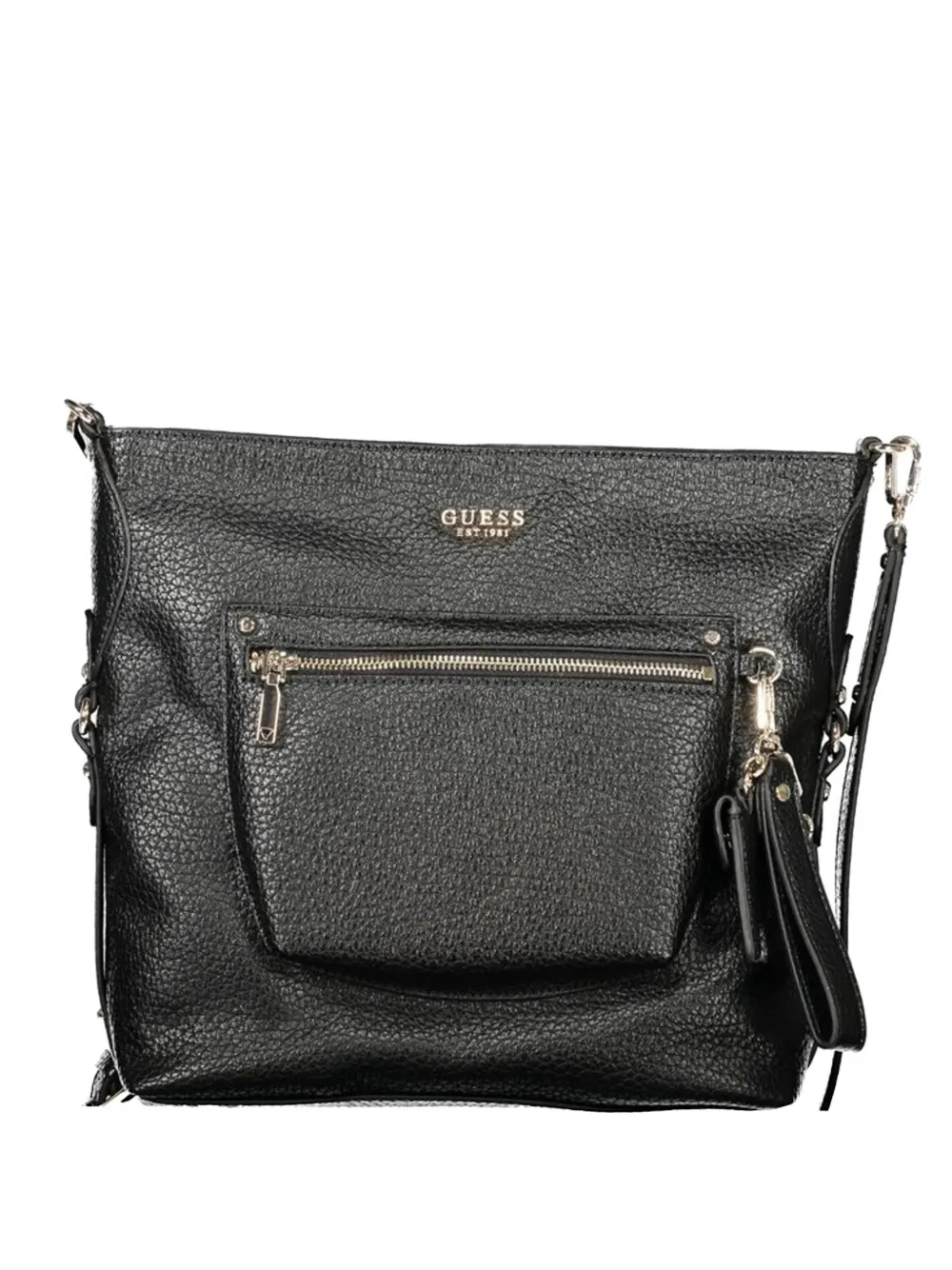 GUESS USA pebbled-effect zip-pocket tote bag - Nero