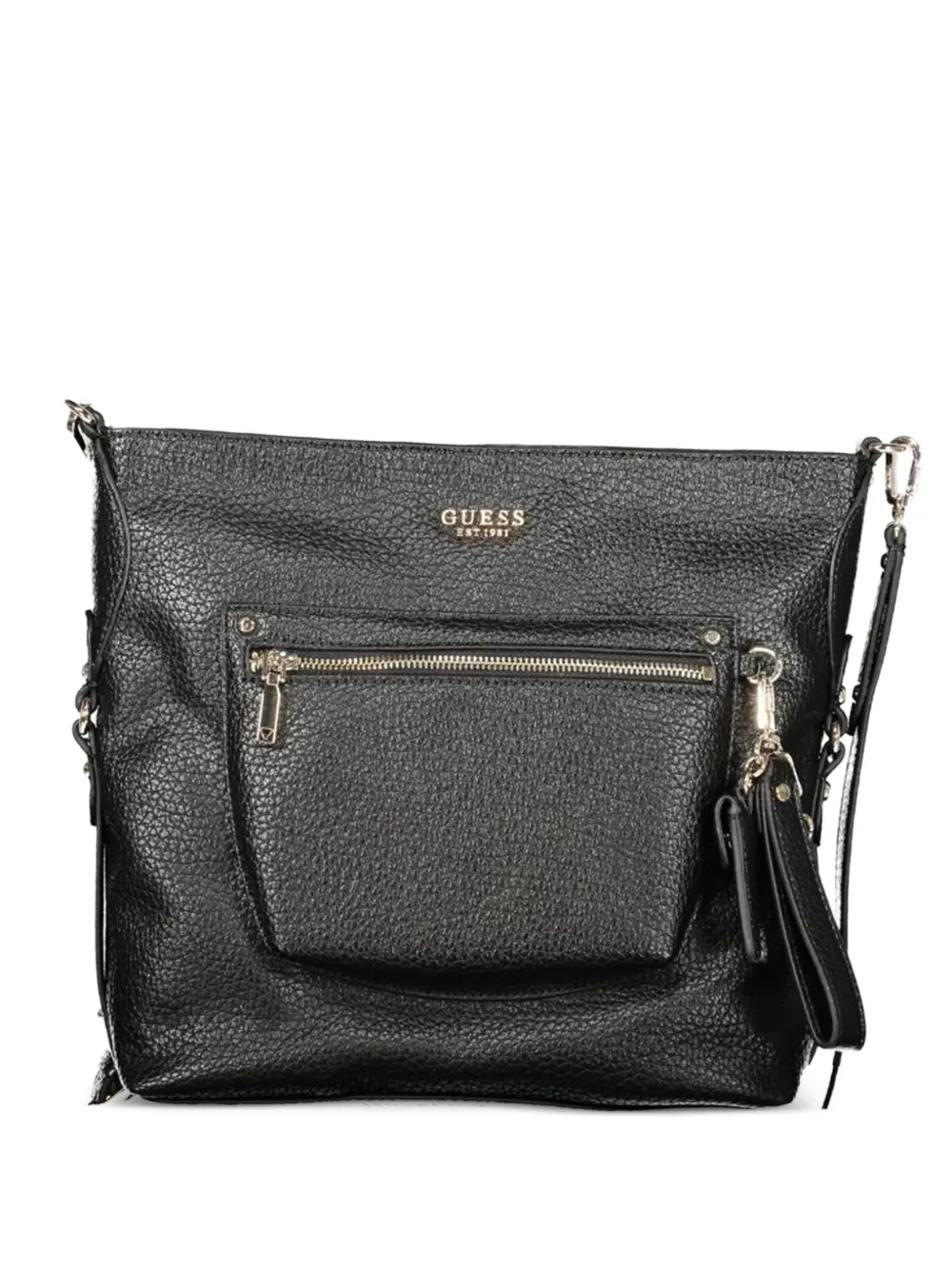 GUESS USA pebbled-effect zip-pocket tote bag - Nero